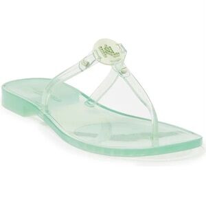 NEW Karl Lagerfeld WYLDA White Transparent Slip On Thong Sandal - Womens 8